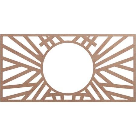 Ekena Millwork Hoover Wood Fretwork Pierced Ceiling Medallion, Wood (Paint Grade), 30"W x 15"H x 11 1/8"ID x 3/8"T CMWP30X15X0375HOMF